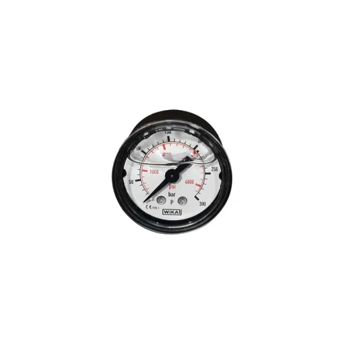 Манометр 250бар, 1/8″ M, ø40мм, подводка сзади, пластик